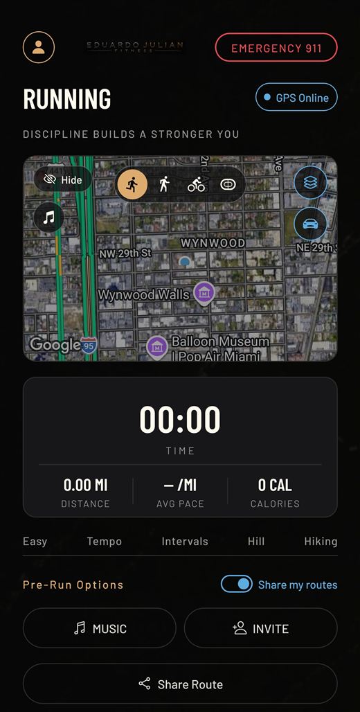 Centro de running